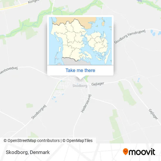 Skodborg map