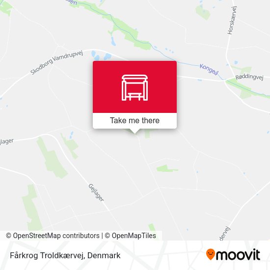 Fårkrog Troldkærvej map