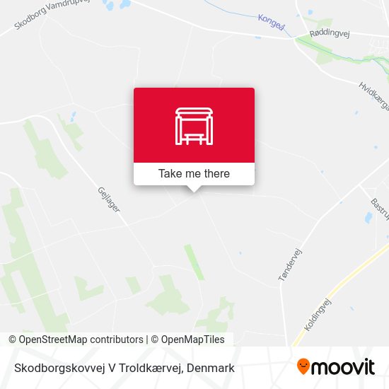 Skodborgskovvej V Troldkærvej map