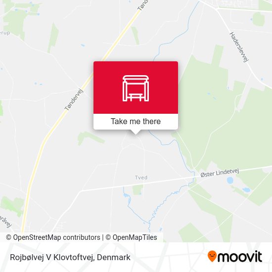 Rojbølvej V Klovtoftvej map