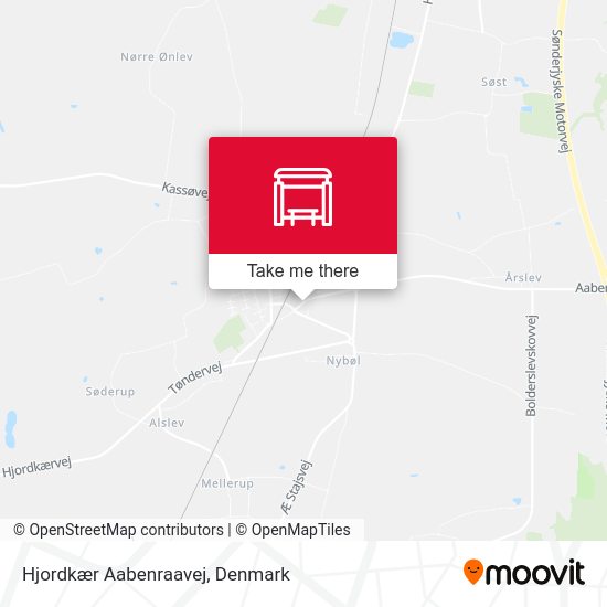 Hjordkær Aabenraavej map