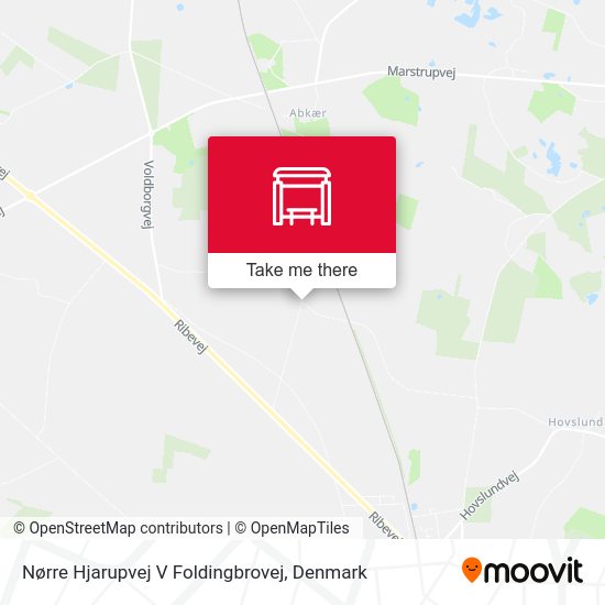 Nørre Hjarupvej V Foldingbrovej map