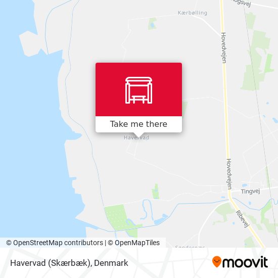 Havervad (Skærbæk) map