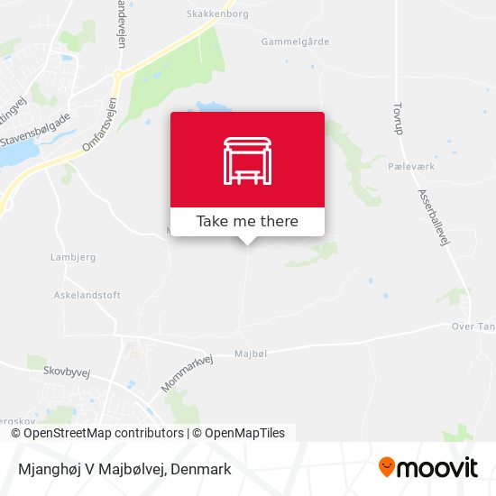 Mjanghøj V Majbølvej map