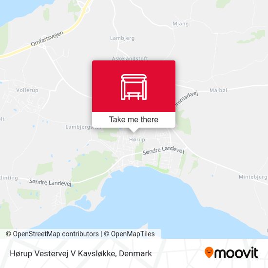 Hørup Vestervej V Kavsløkke map