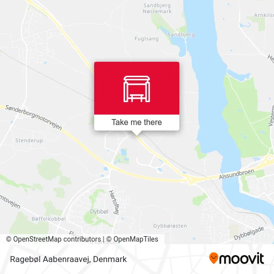 Ragebøl Aabenraavej map