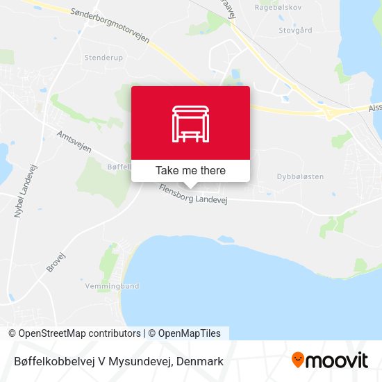Bøffelkobbelvej V Mysundevej map