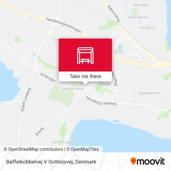 Bøffelkobbelvej V Gottorpvej map
