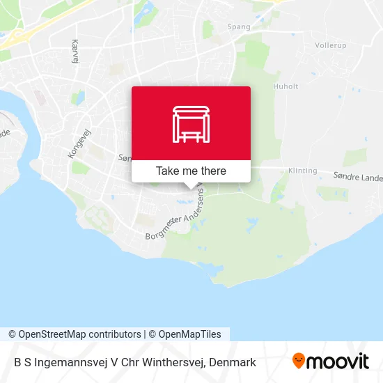 B S Ingemannsvej V Chr Winthersvej map