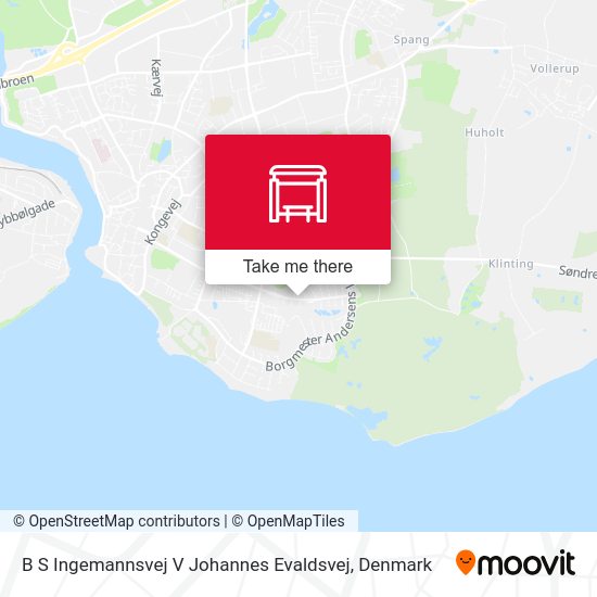 B S Ingemannsvej V Johannes Evaldsvej map