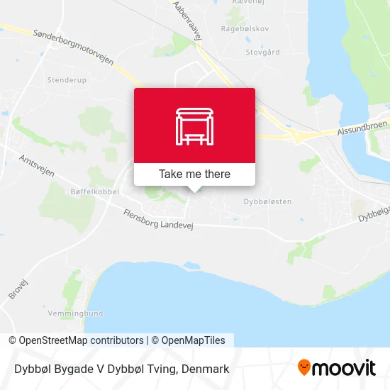 Dybbøl Bygade V Dybbøl Tving map