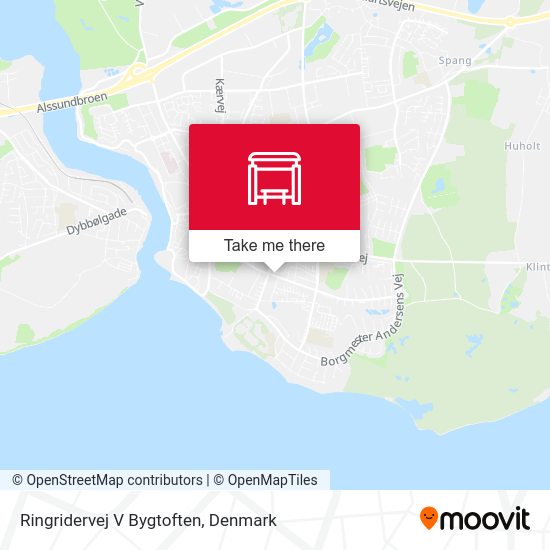 Ringridervej V Bygtoften map