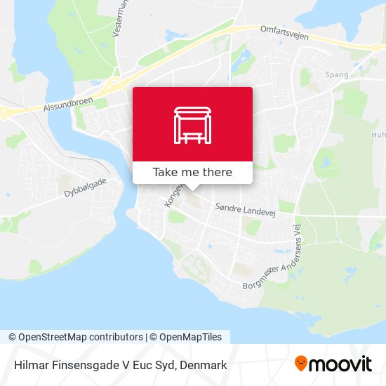 Hilmar Finsensgade V Euc Syd map