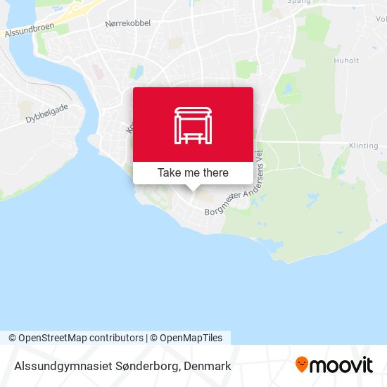 Alssundgymnasiet Sønderborg map