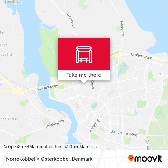 Nørrekobbel V Østerkobbel map