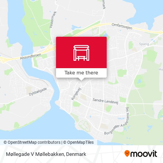How to Møllegade Møllebakken in Sønderborg by Bus or Train?