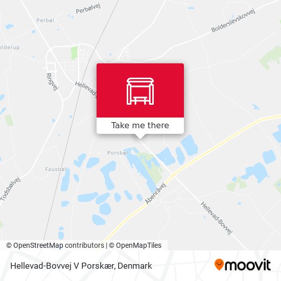 Hellevad-Bovvej V Porskær map
