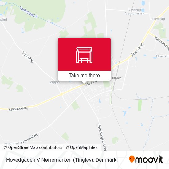 Hovedgaden V Nørremarken (Tinglev) map