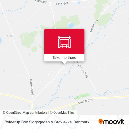 Bylderup-Bov Slogsgaden V Gravløkke map