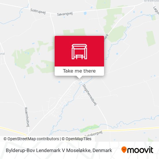 Bylderup-Bov Lendemark V Moseløkke map