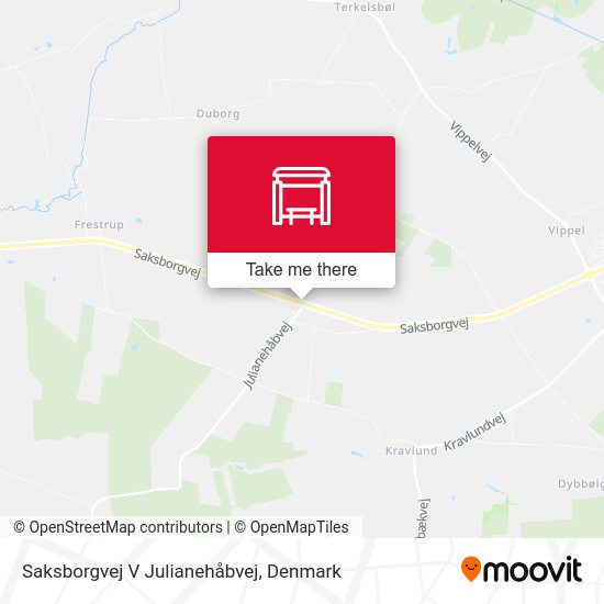 Saksborgvej V Julianehåbvej map