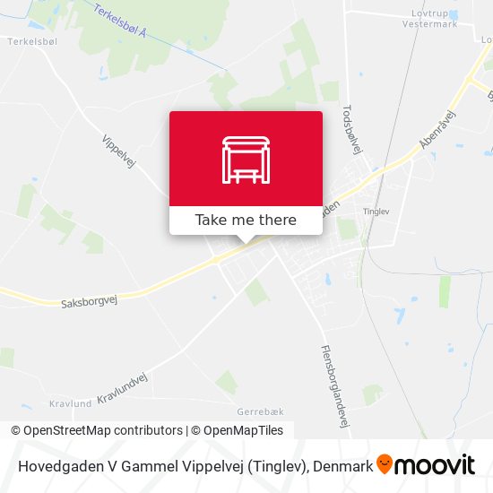Hovedgaden V Gammel Vippelvej (Tinglev) map