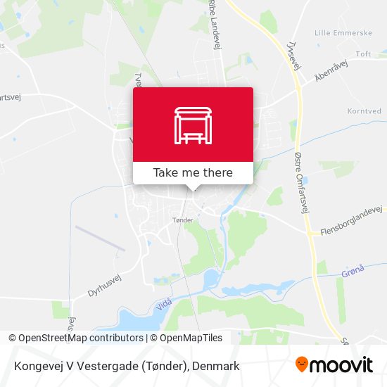 Kongevej V Vestergade (Tønder) map