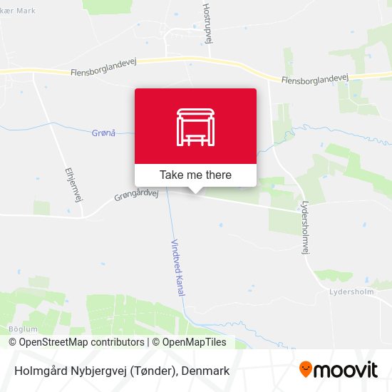 Holmgård Nybjergvej (Tønder) map