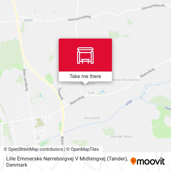 Lille Emmerske Nørreborgvej V Midtengvej (Tønder) map