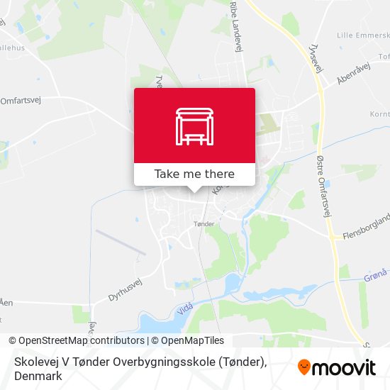 Skolevej V Tønder Overbygningsskole map