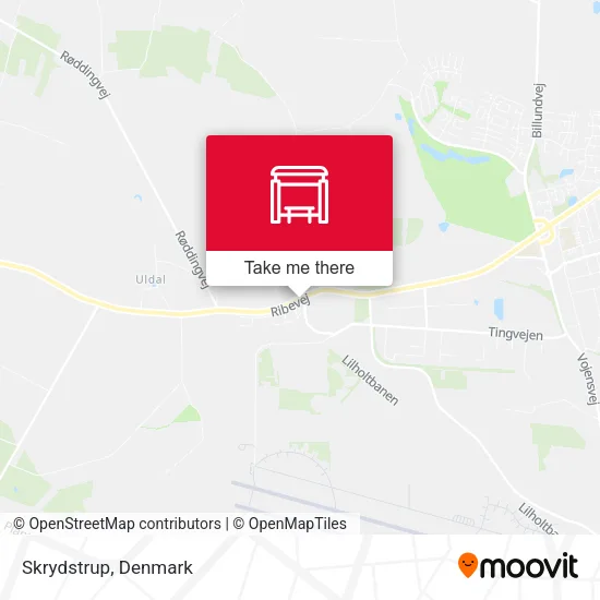 Skrydstrup map