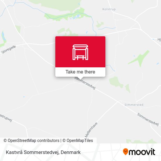 Kastvrå Sommerstedvej map