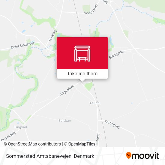 Sommersted Amtsbanevejen map