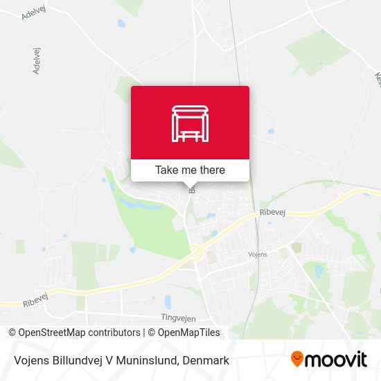 Vojens Billundvej V Muninslund map