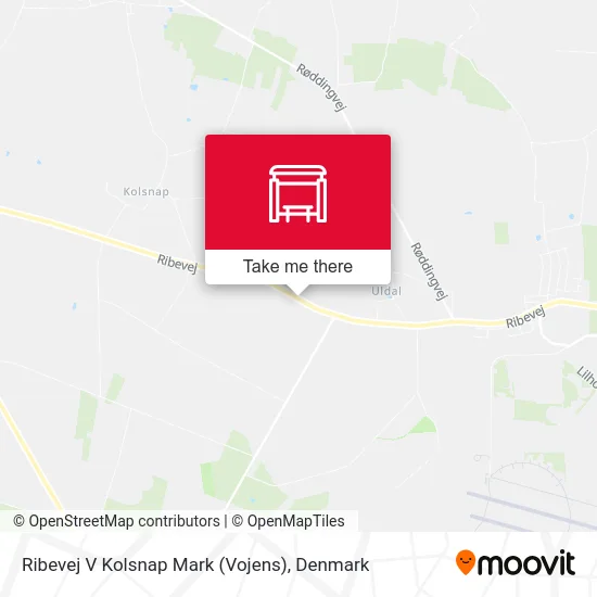 Ribevej V Kolsnap Mark (Vojens) map