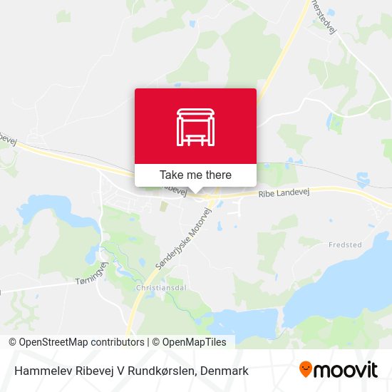 Hammelev Ribevej V Rundkørslen map