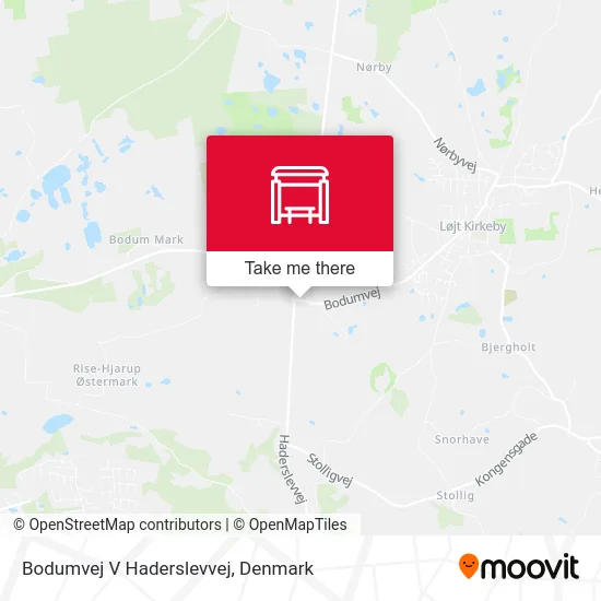 Bodumvej V Haderslevvej map