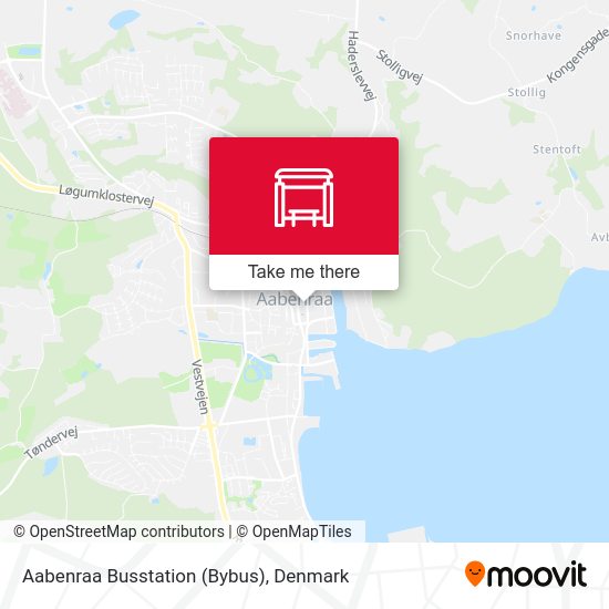 Aabenraa Busstation (Bybus) map