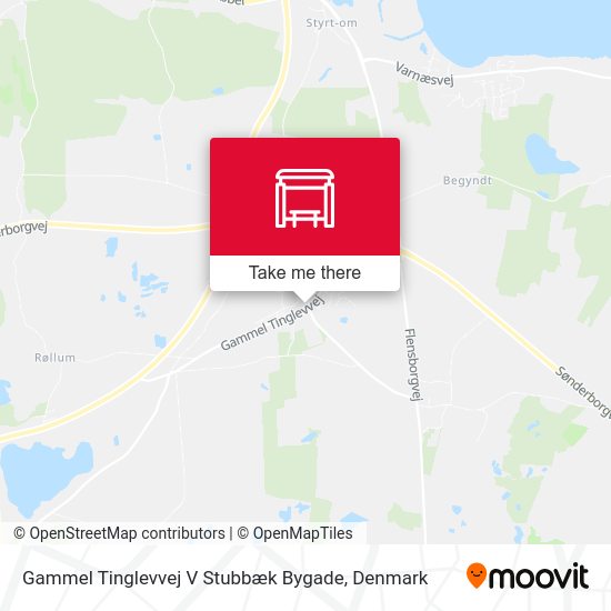 Gammel Tinglevvej V Stubbæk Bygade map