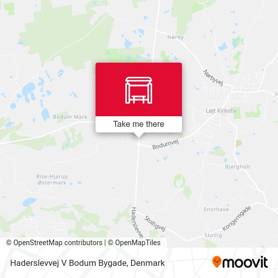 Haderslevvej V Bodum Bygade map