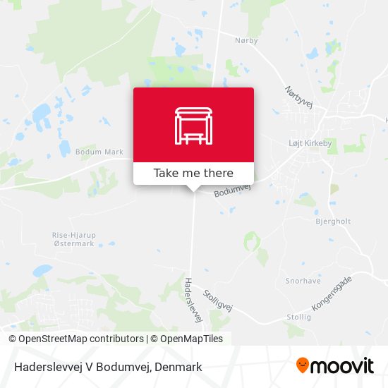 Haderslevvej V Bodumvej map