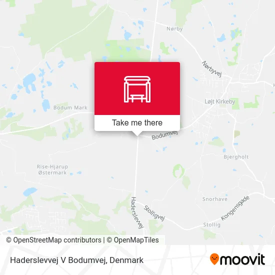 Haderslevvej V Bodumvej map
