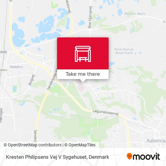 Kresten Philipsens Vej V Sygehuset map