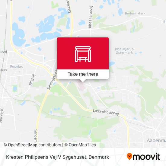 Kresten Philipsens Vej V Sygehuset map