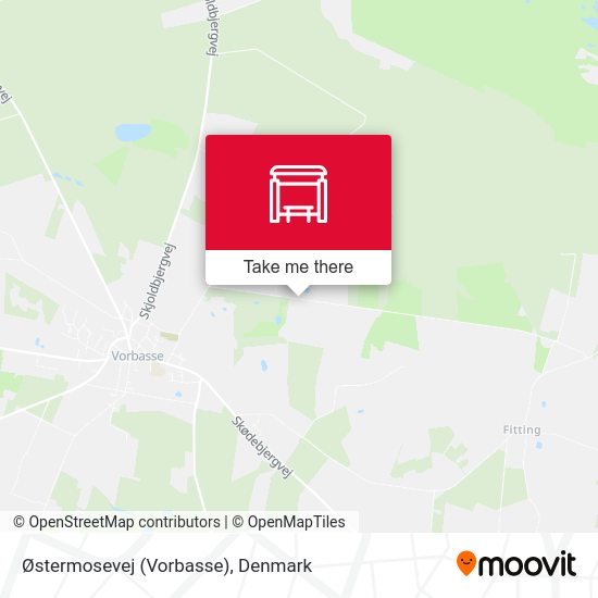 Østermosevej (Vorbasse) map