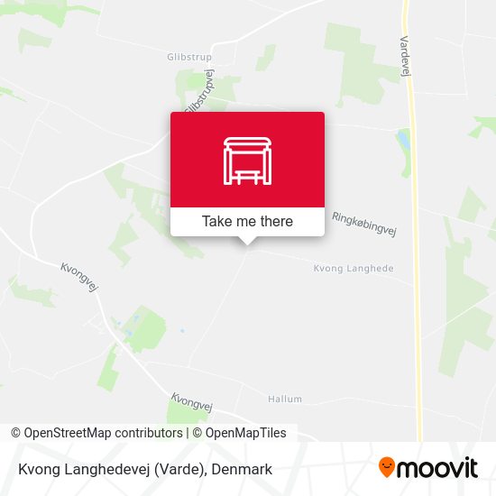 Kvong Langhedevej (Varde) map