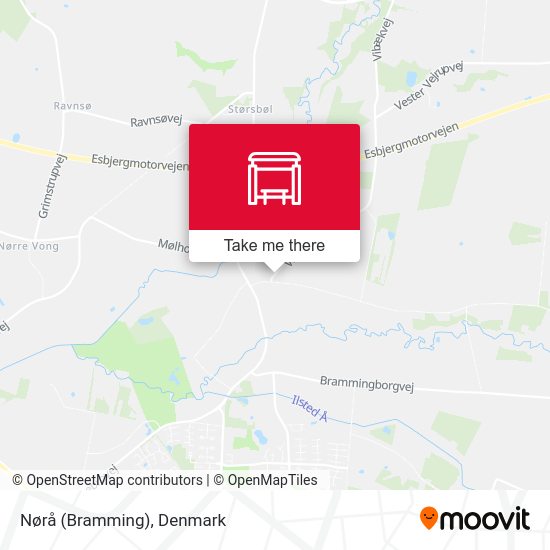 Nørå (Bramming) map