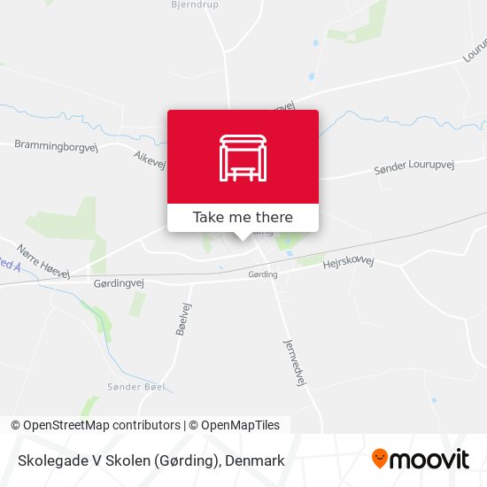 Skolegade V Skolen (Gørding) map
