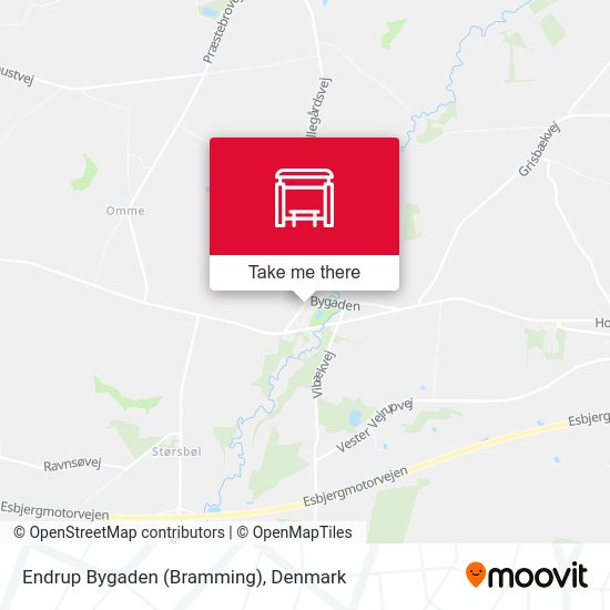 Endrup Bygaden (Bramming) map