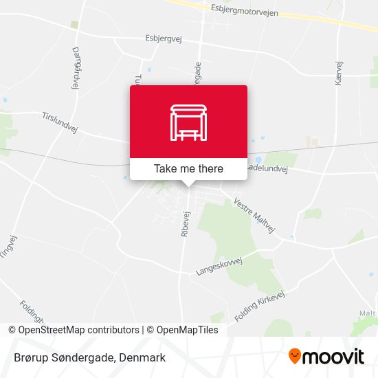Brørup Søndergade map
